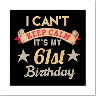 61st birthday gift Posters and Art